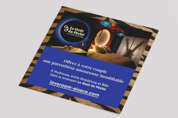 Loveroom Le Goût du Péché à Mulhouse - recto du flyer