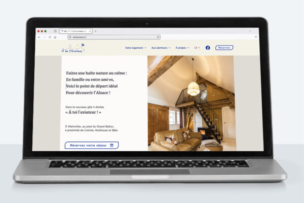 Site Internet gîte À toi l'aviateur à Wattwiller, Alsace