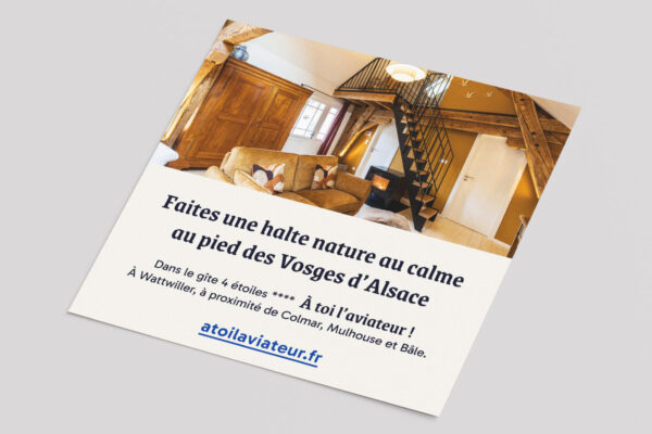 Gîte À toi l'aviateur à Wattwiller - recto du flyer