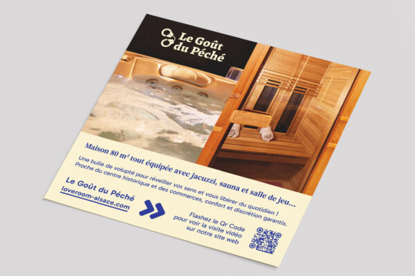 Loveroom Le Goût du Péché à Mulhouse - verso du flyer